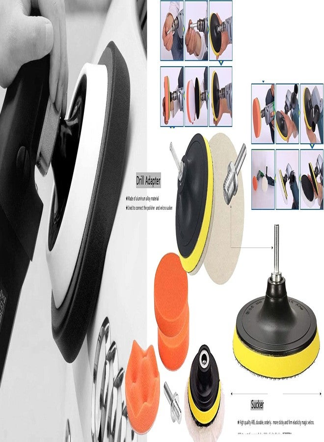 دي آي واي كرافتس وسادة دعم عالية السرعة مخصصة فقط لأدوات تلميع السيارات من مجموعة UR، وعجلات التلميع، وكرات التلميع الإسفنجية، وعجلات العناية بالمحاور، والمعادن، والبلاستيك، والسيراميك، والزجاج (4 وسادات دعم مقاس 4 بوصات). - Image 5